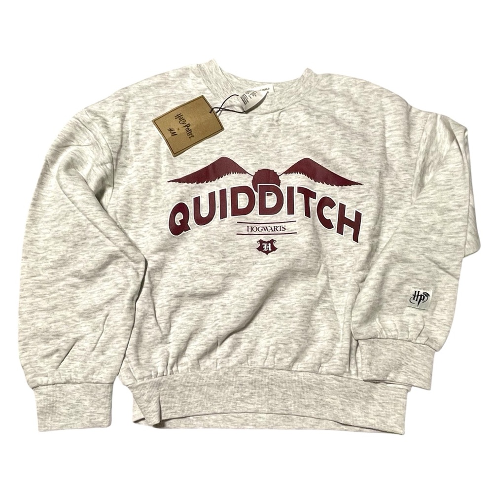 H&M Harry Potter Quidditch kids unisex gray sweatshirt and sweats outfit 8/9 - Picture 4 of 8